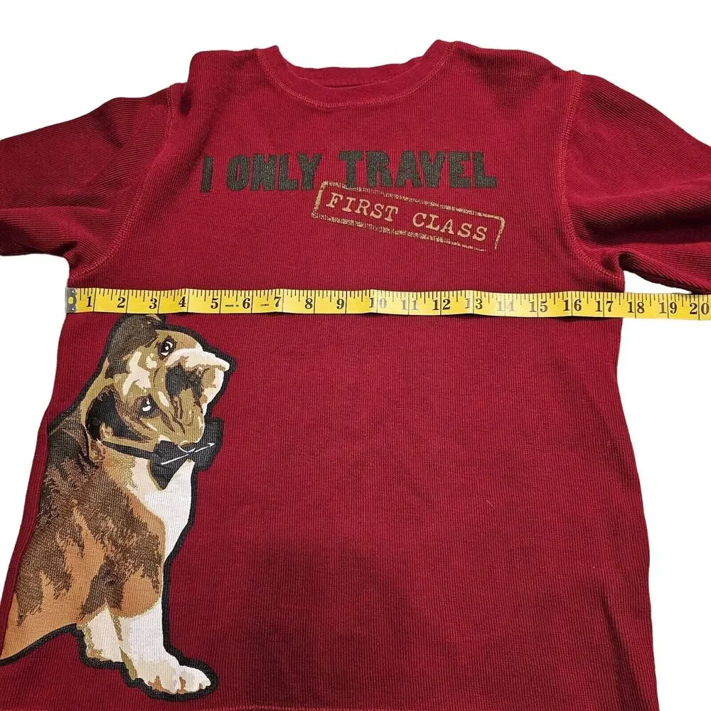 Gymboree Empire State Express Long Sleeves Thermal Shirt Boys Sz 10 Red